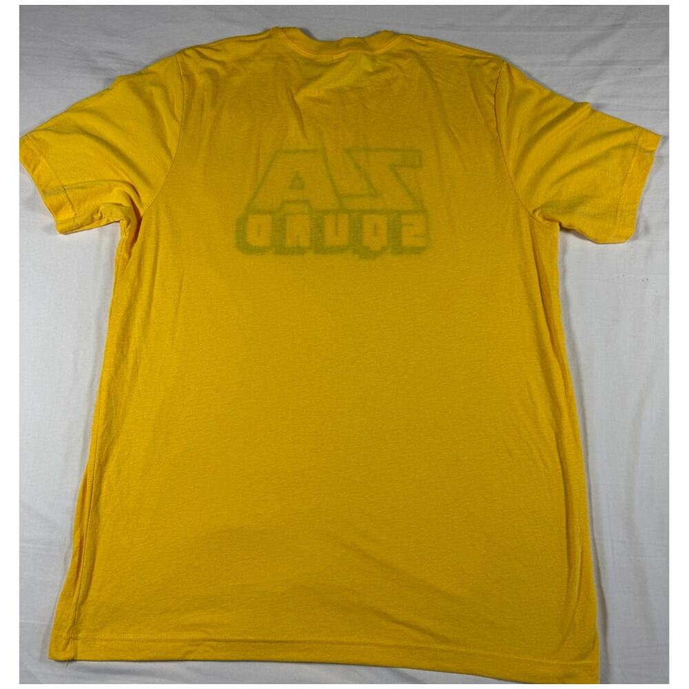 Bella Canvas The ZA Squad Yellow Graphic Tee Men XL Pizza Casual Shirt - Picture 5 of 9
